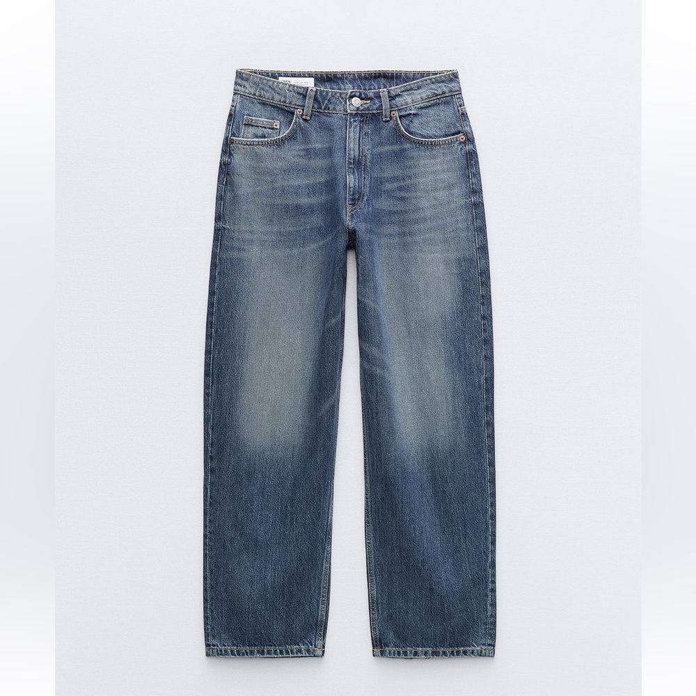 Zara tailored midwest balloon jeans, oversized 10